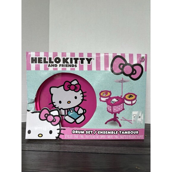 Hello Kitty & Friends Drum Set Toy Music Education New Open Box - Picture 1 of 8
